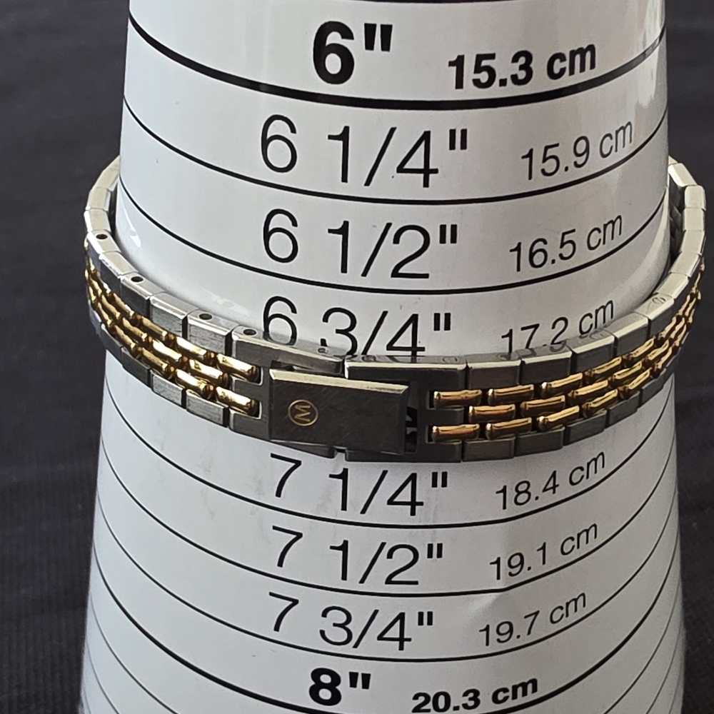 VTG Movado Ladies Two Tone Stainless Steel Bracelet Watch For Parts Or Repair - Picture 10 of 12